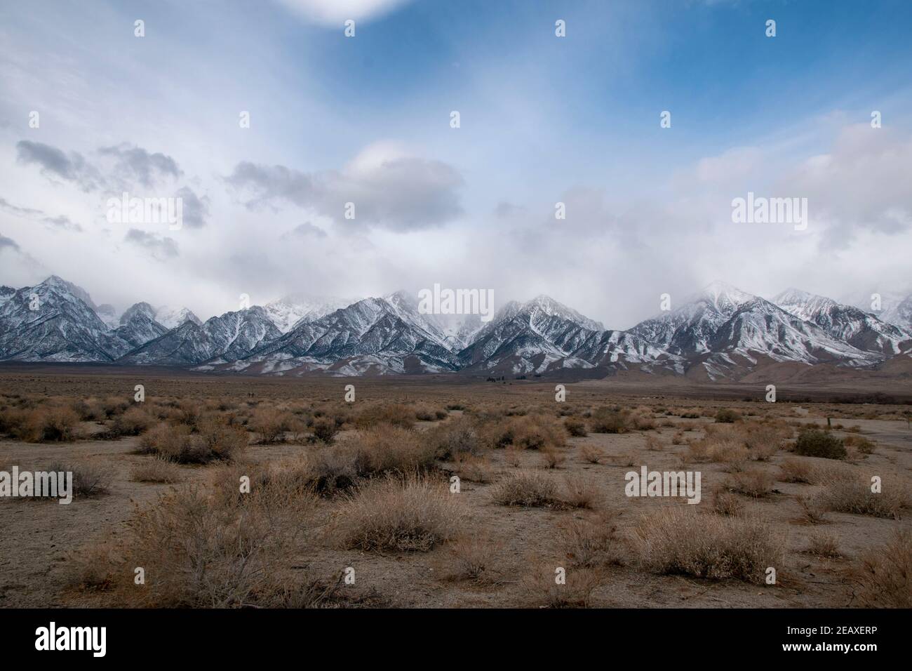 The peaks of the Eastern Sierra in Inyo County, CA, USA make for ...