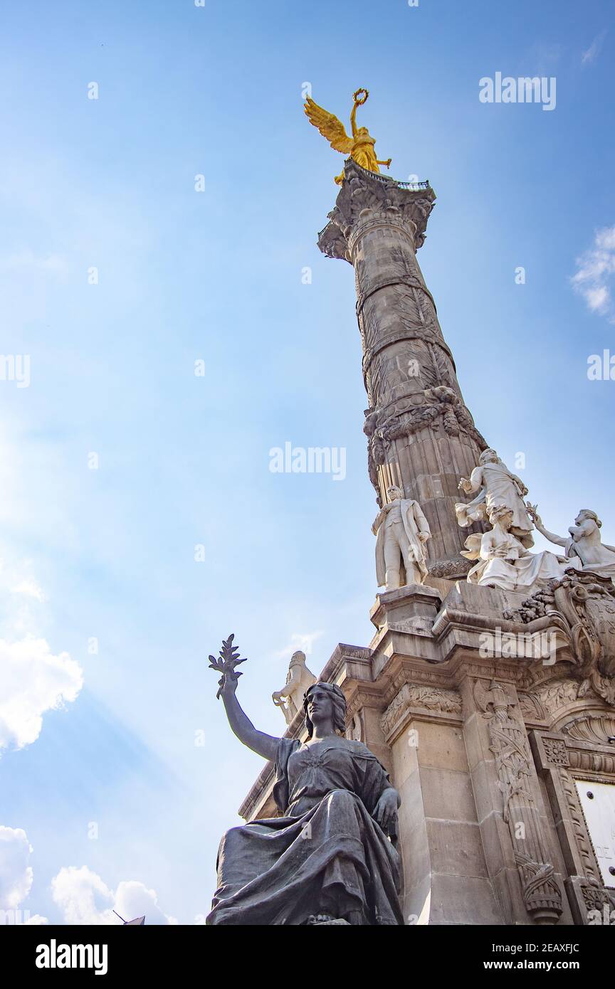 The Angel of Independence / Monumento a la Independencia in Mexico City Stock Photo
