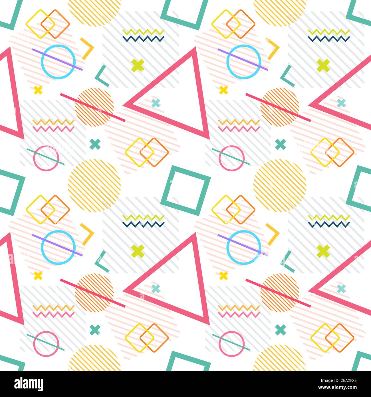 colorful memphis seamless pattern vector illustration Stock Vector ...