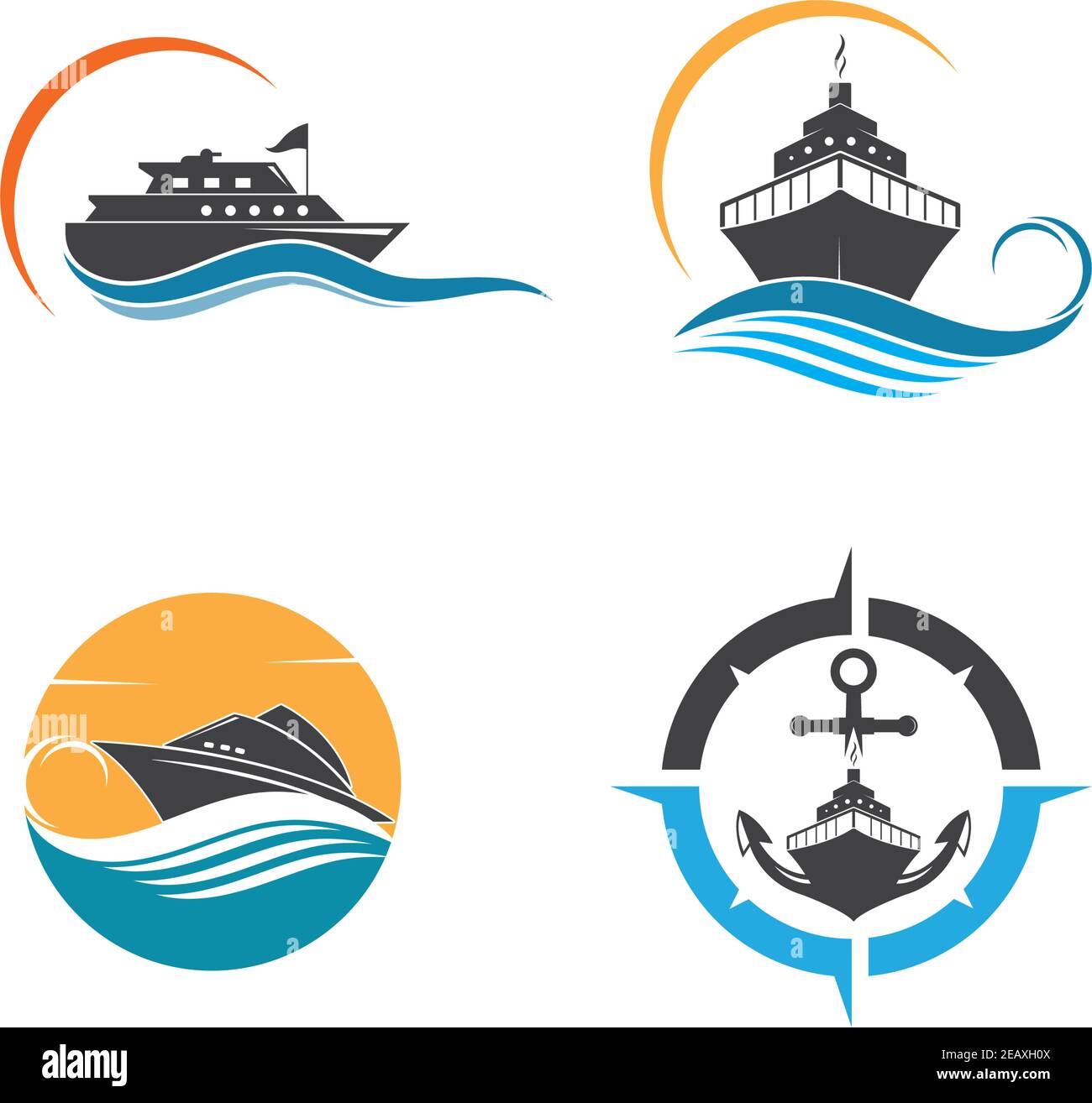 cruise ship Logo Template vector icon illustration design Stock Vector  Image & Art - Alamy