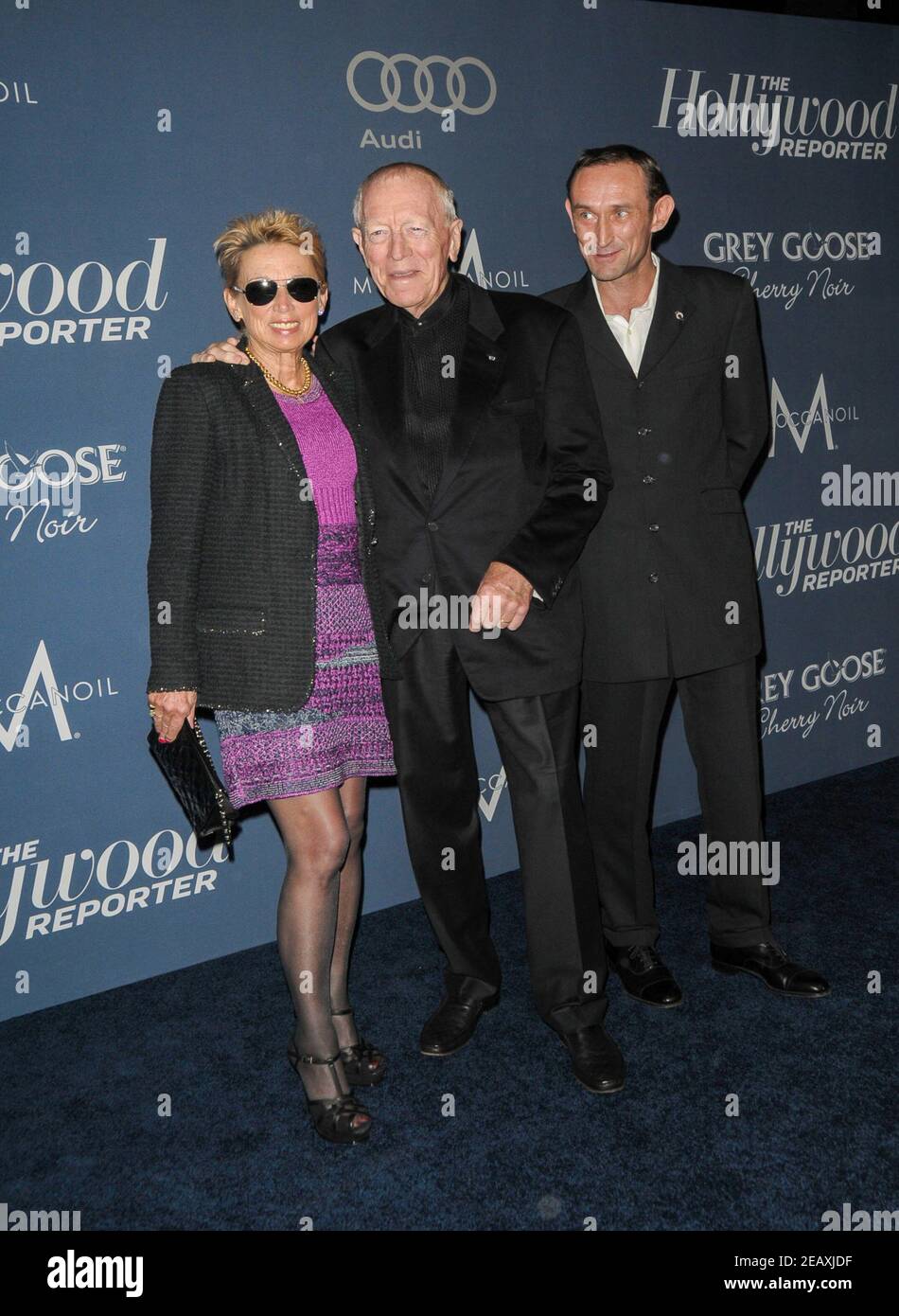 Max von Sydow ,Catherine Brelet ,Cedric von Sydow at The Hollywood