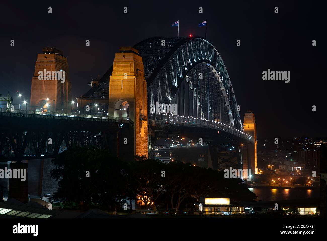 Sydney Harbour Bridge Night View From