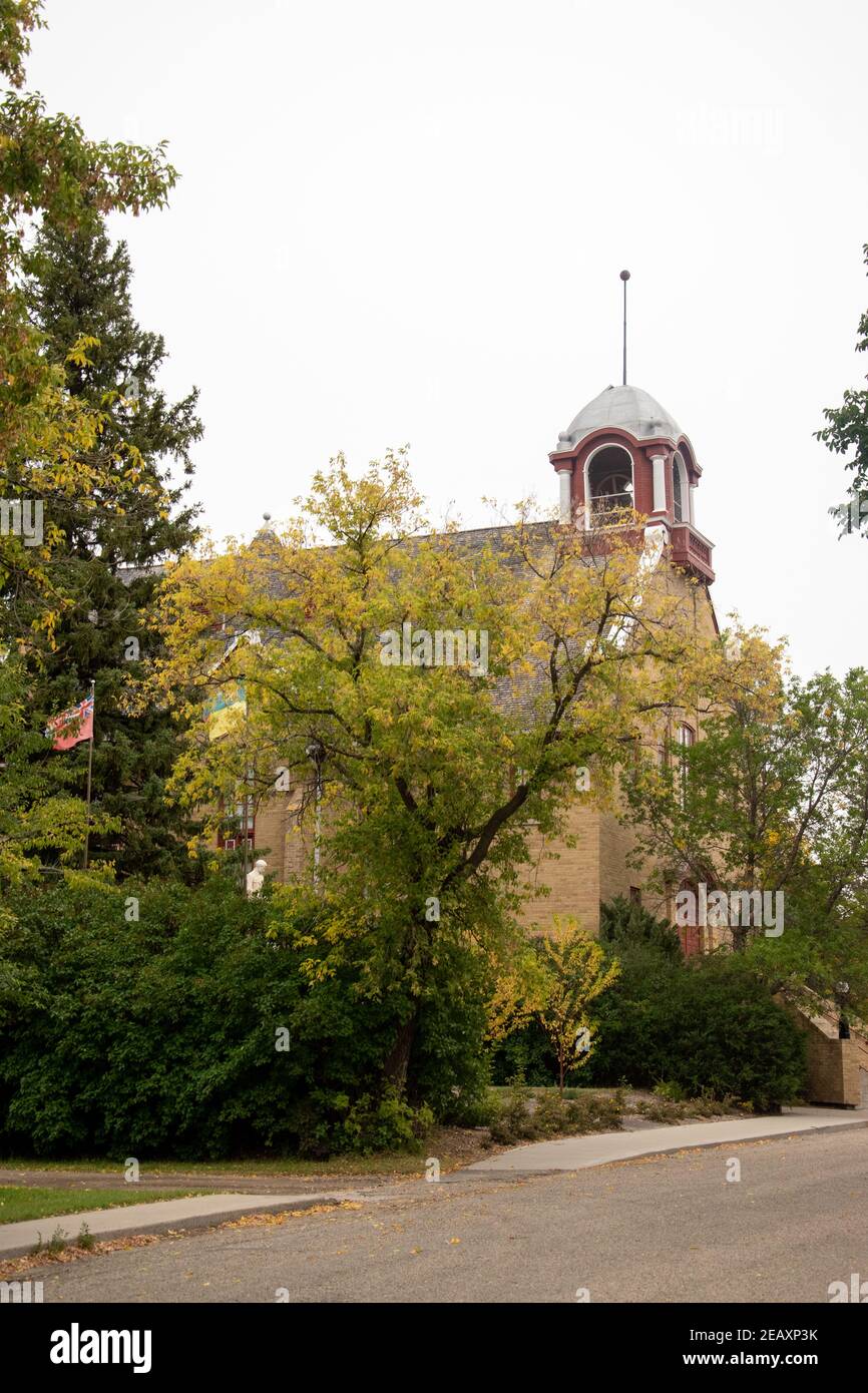 The Town Hall of Wolseley, Saskatchewan, Canada. This building was