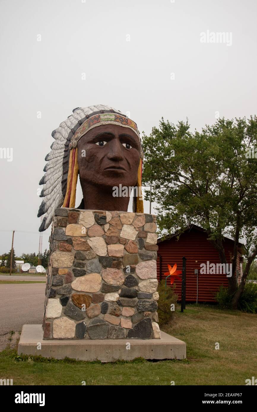 Indian Head Statue at the Indian Head Tourist Centre, Indian Head