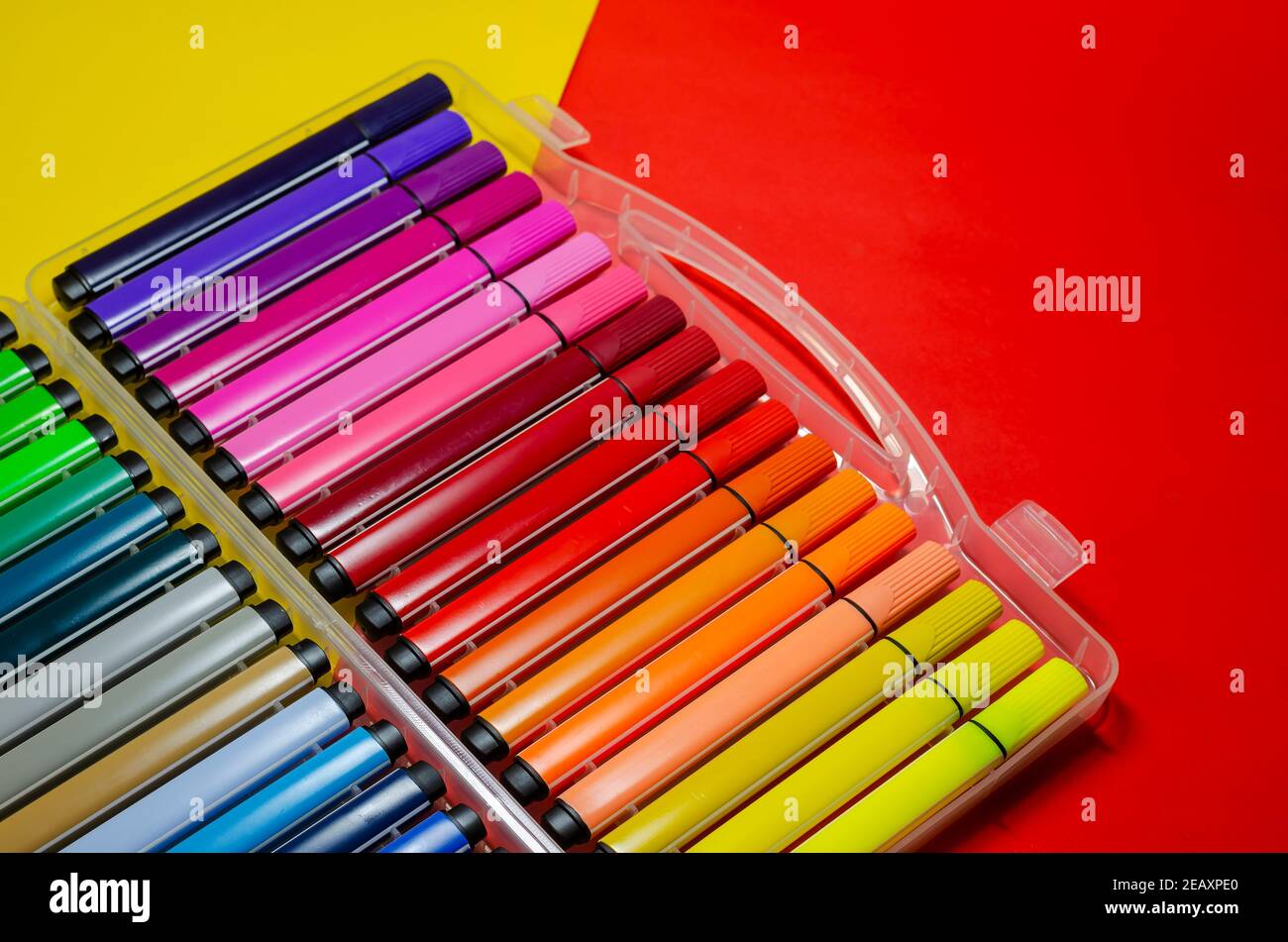 Brightly Colored Aen Art Pens Stock Photo - Alamy