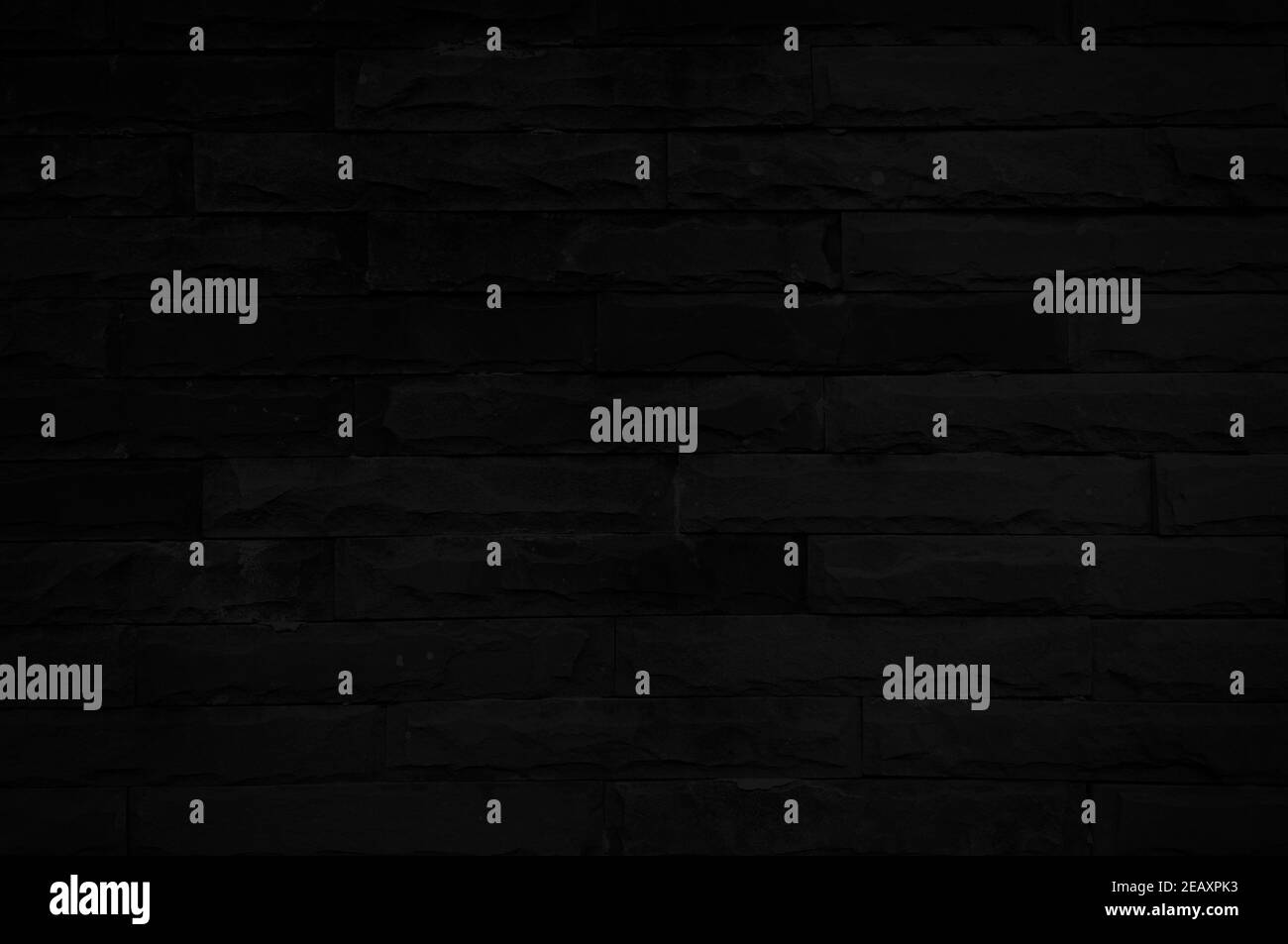 Old black brick wall texture for background with copy space for design ...