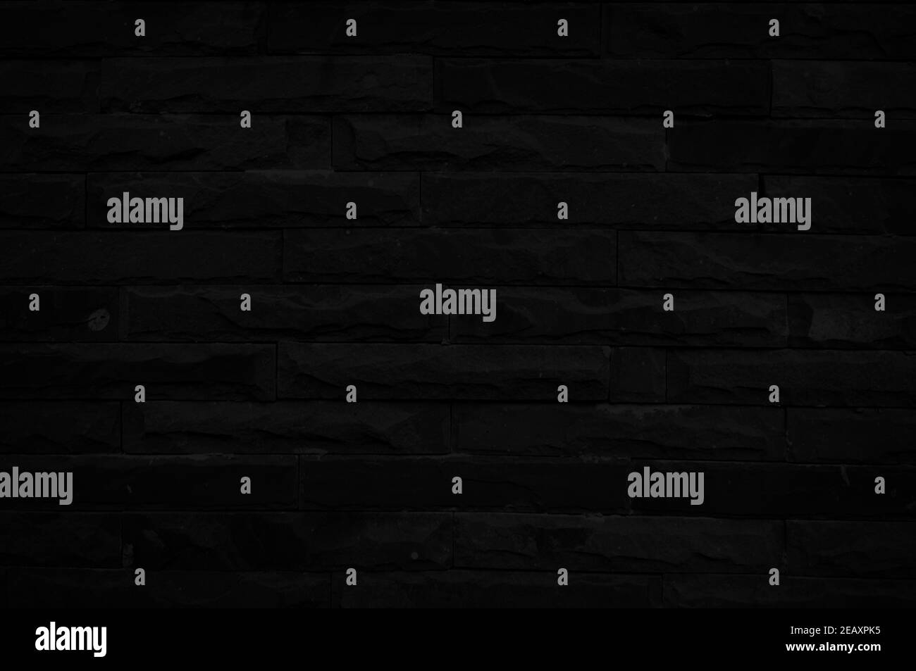 Old black brick wall texture for background with copy space for design ...