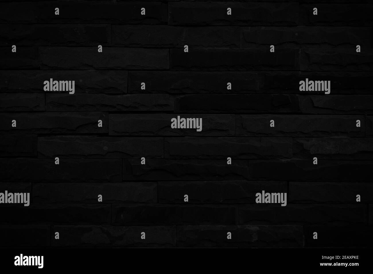 Old black brick wall texture for background with copy space for design ...