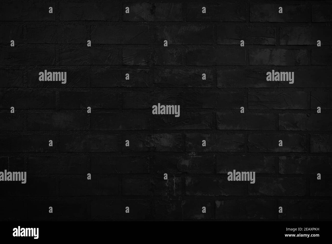 Old black brick wall texture for background with copy space for design ...