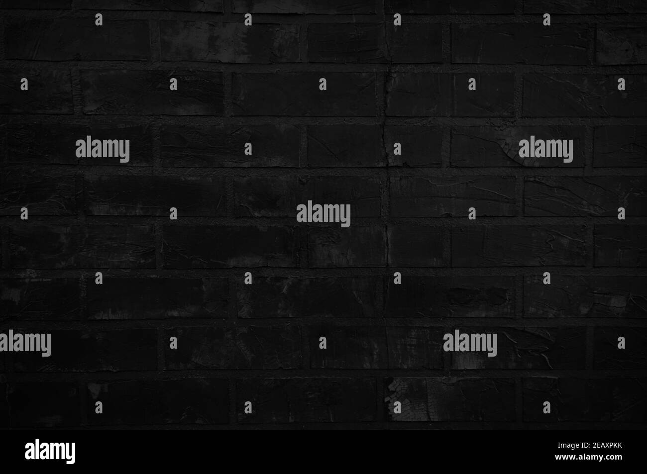 Old black brick wall texture for background with copy space for design ...
