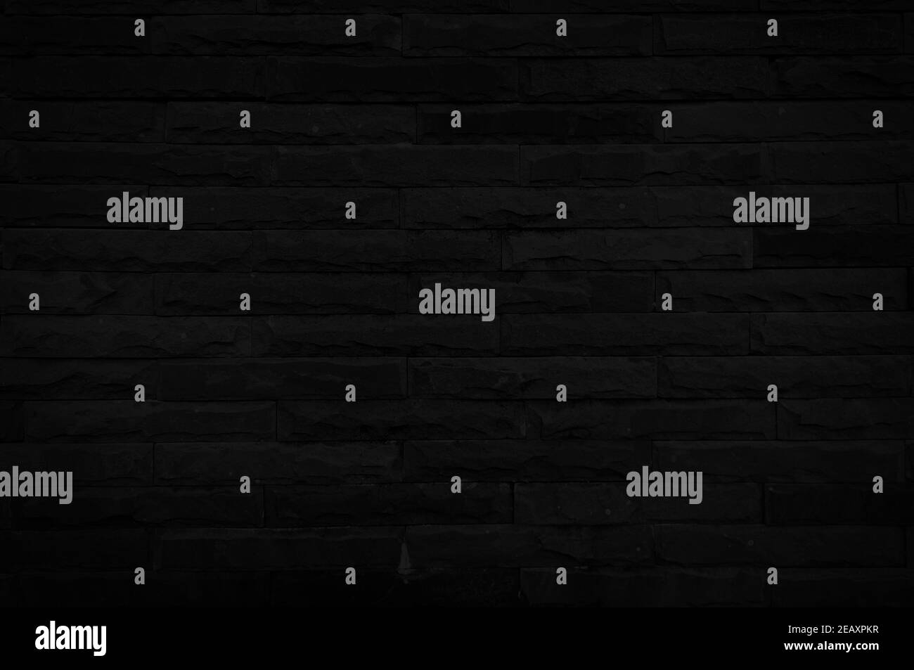 Old black brick wall texture for background with copy space for design ...