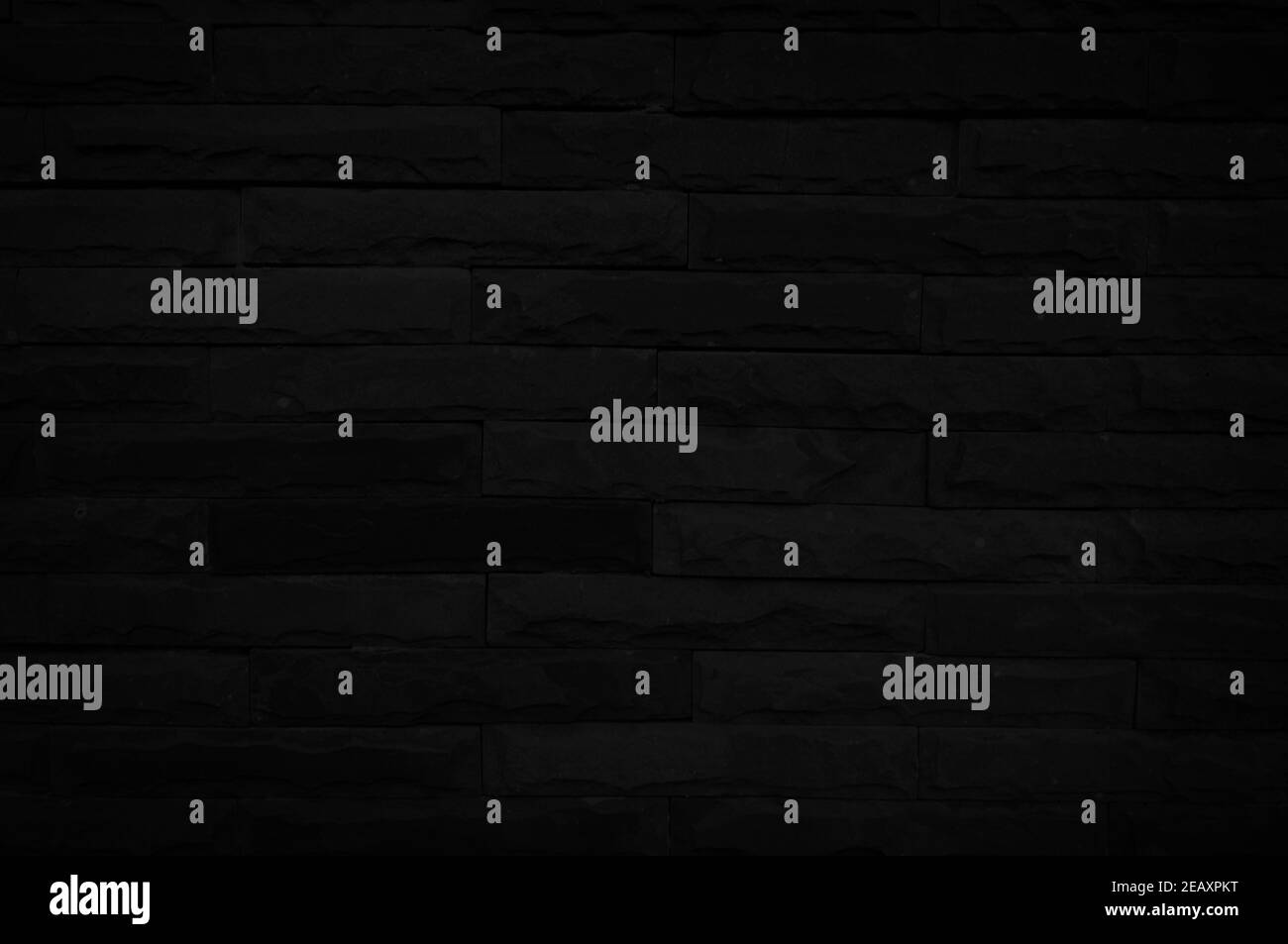 Old black brick wall texture for background with copy space for design ...