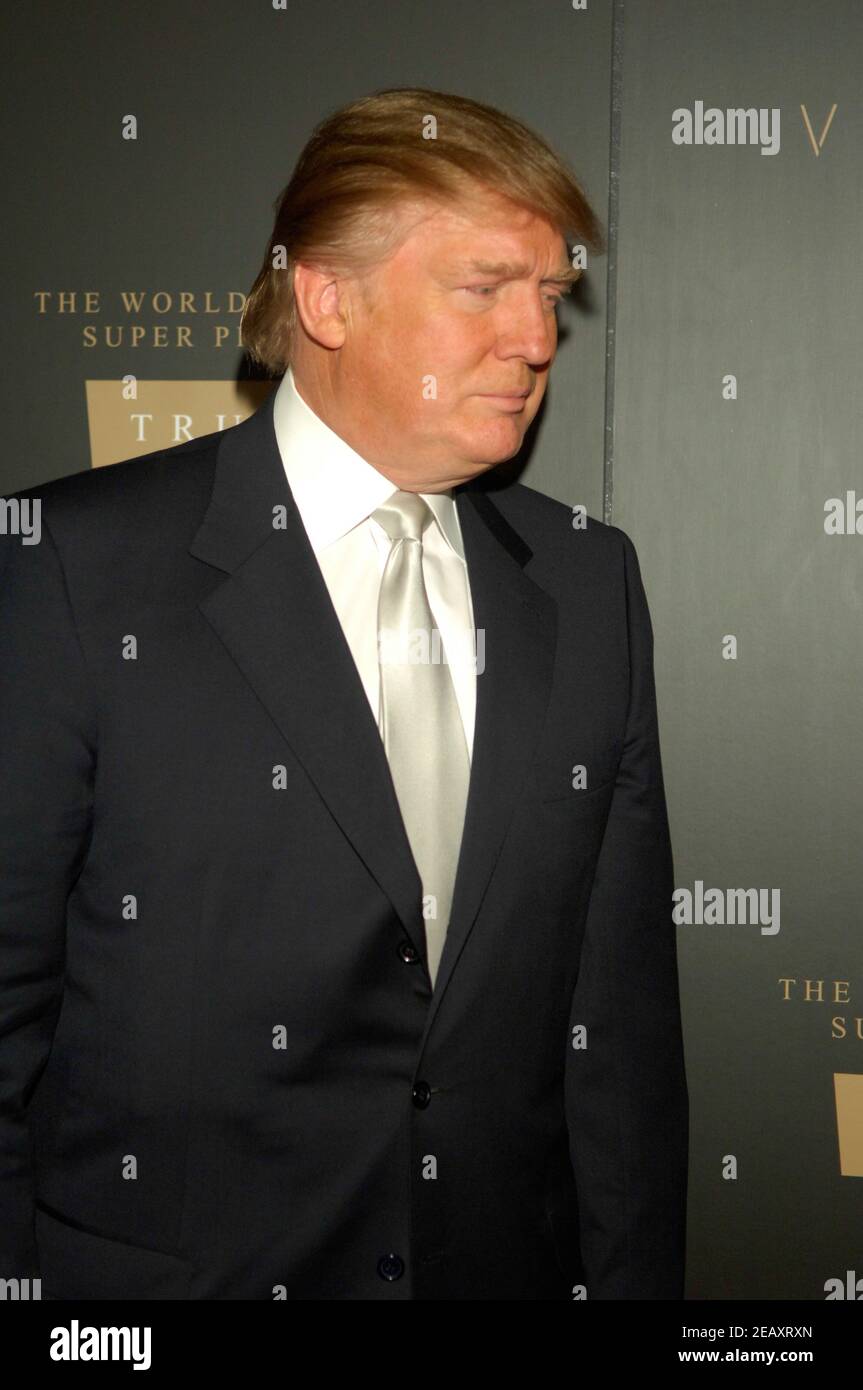 Donald J Runk Donald J. Trump attends arrivals for DRINKS AMERICA Launches TRUMP ...