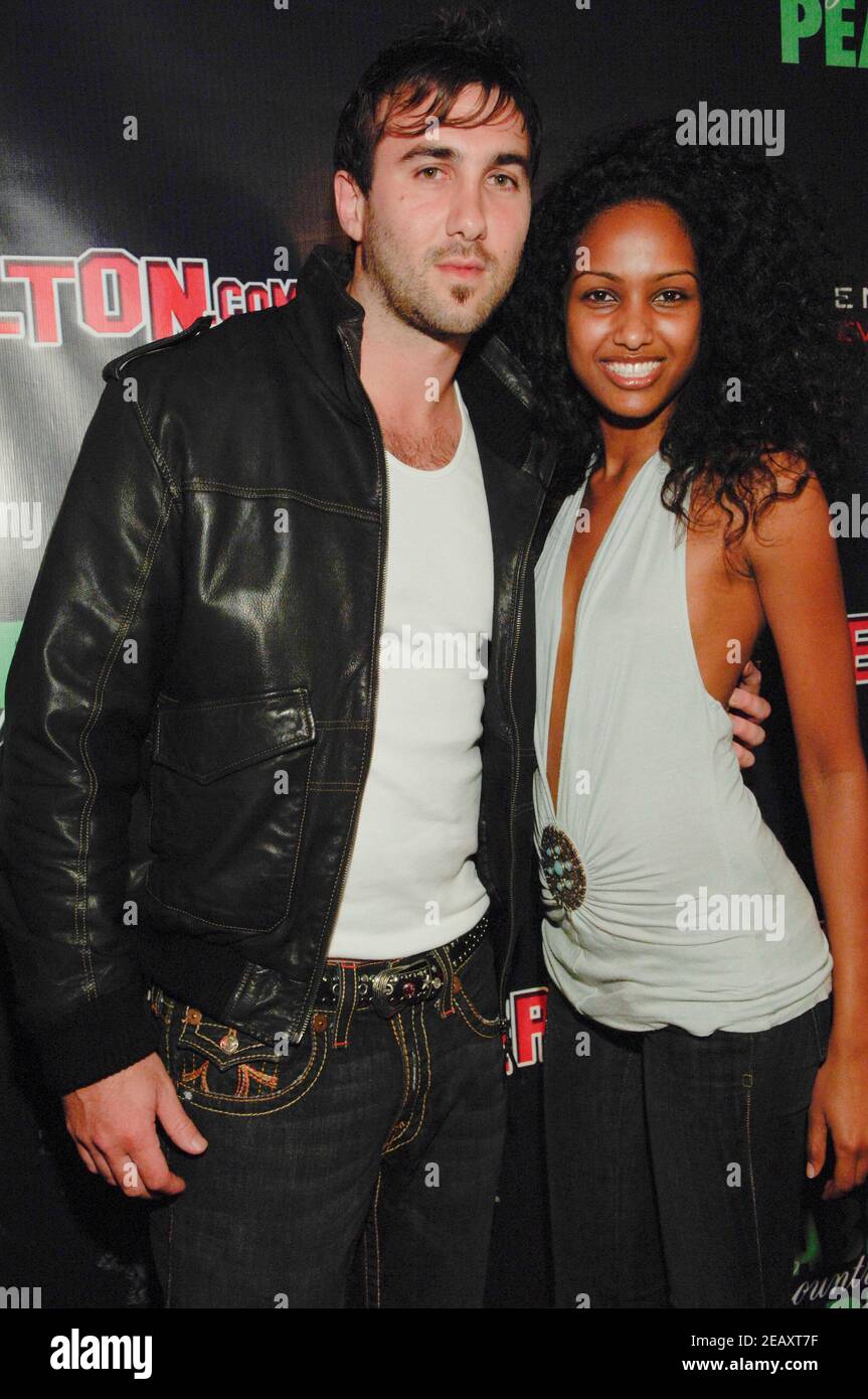 L R Kareem Mashouf Of Bebe And Eden Michael Attends Arrivals At Perez Hilton S th Birthday Ball At The Roxy Theater In Los Angeles California Credit Jared Milgrim The Photo Access Stock Photo
