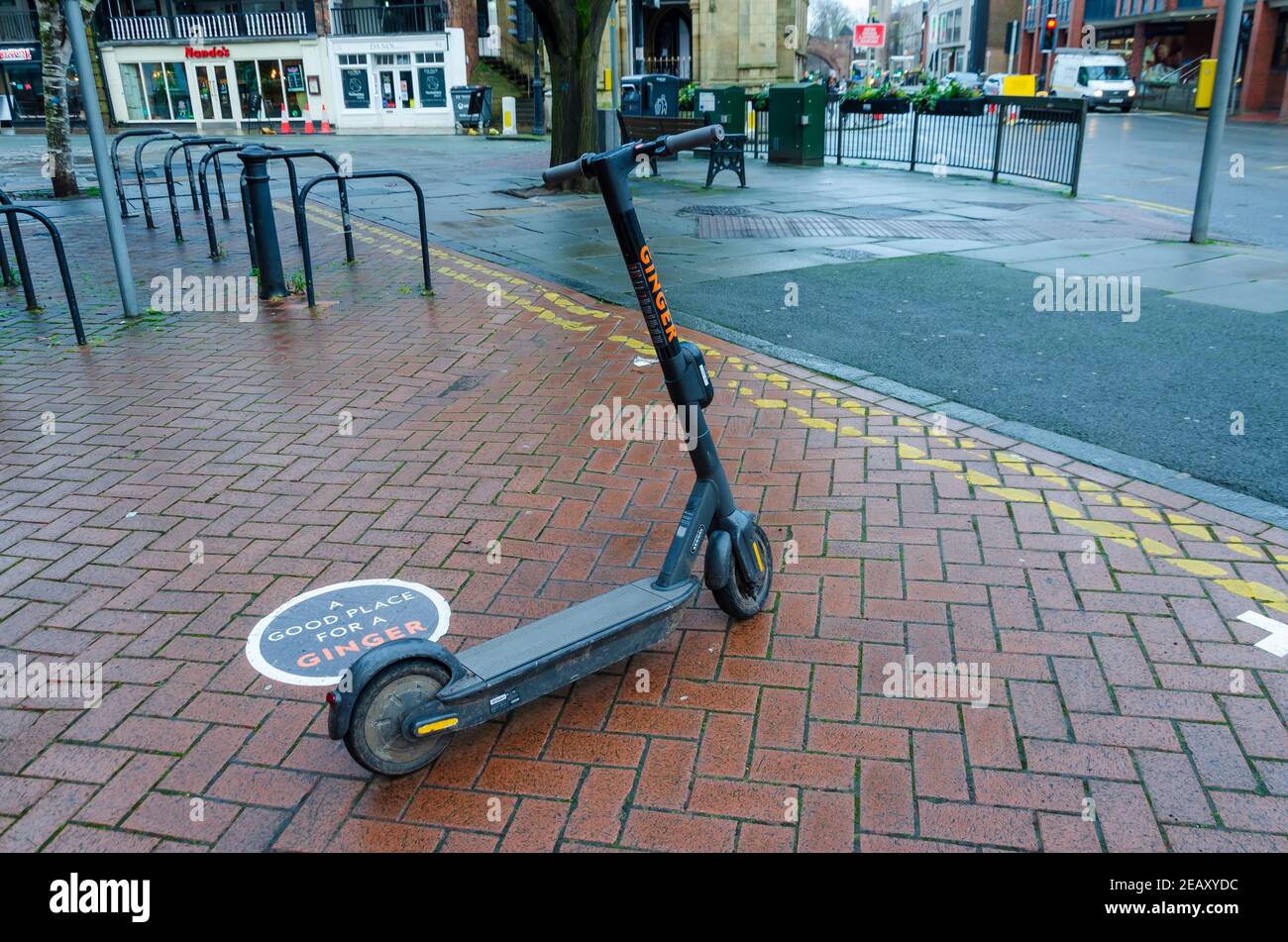 Electric ginger scooter hires stock photography and images Alamy