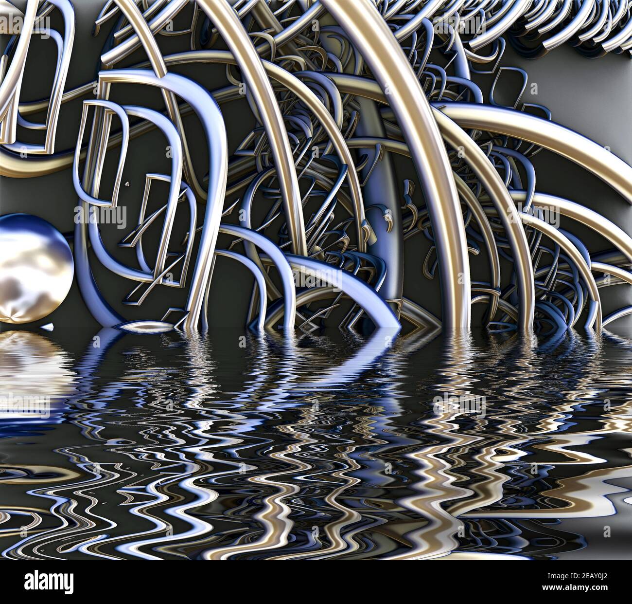 Computer generated 3D illustration artwork Stock Photo - Alamy