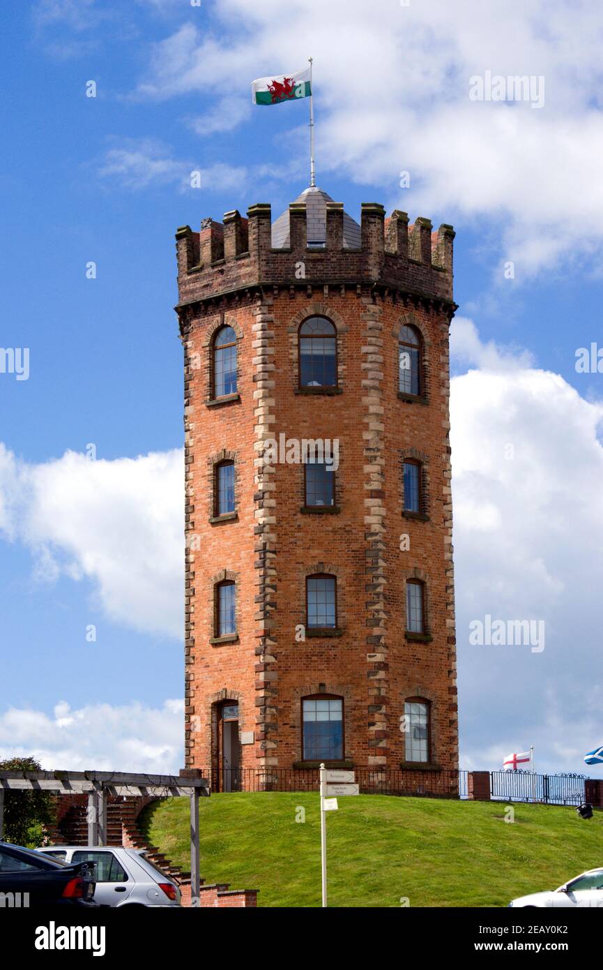 the four storey octagonal victorian tower at jersey marine, now part of