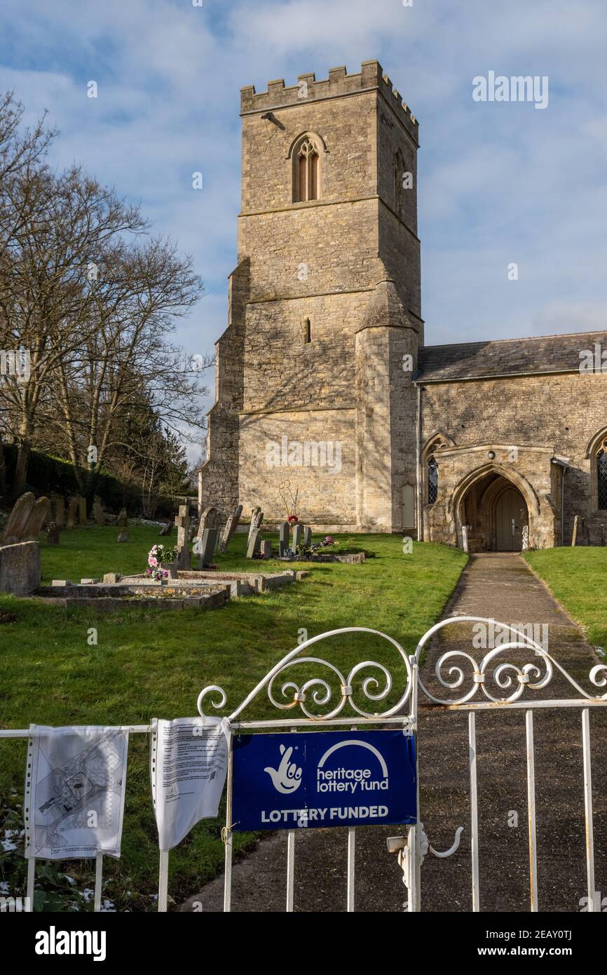 The church of St Mary The Virgin in Grafton Regis, Northamptonshire, UK