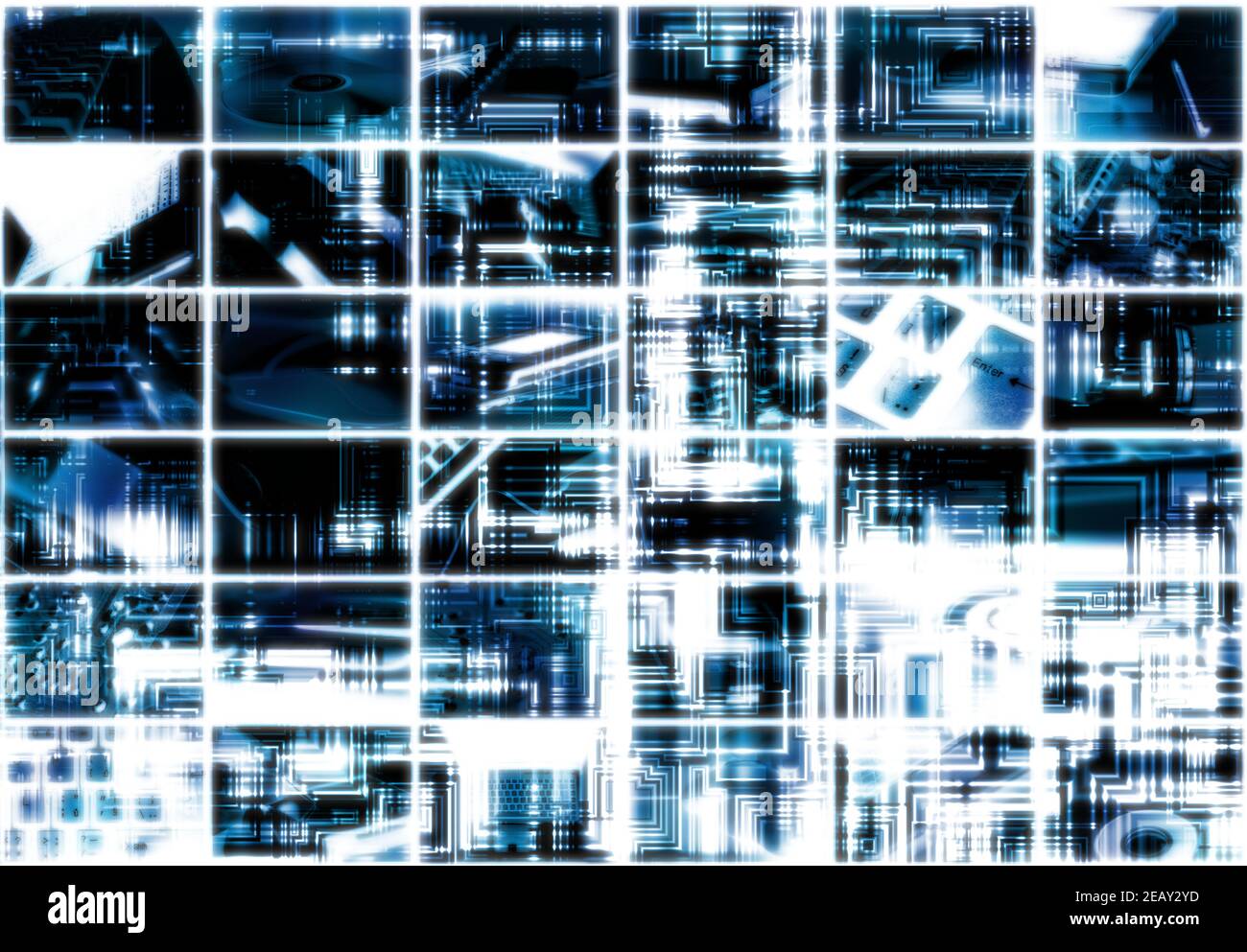 blue abstract geometric background Stock Photo