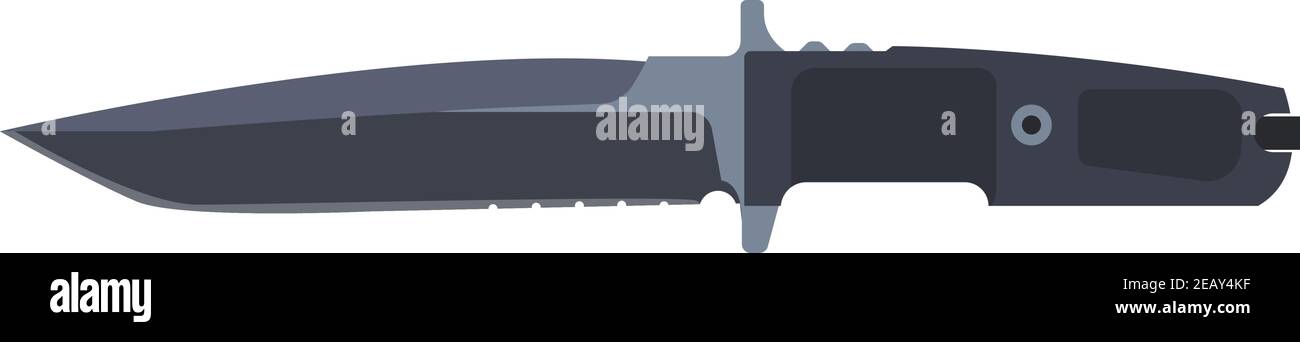 set military knife on gray background Stock Vector Image & Art - Alamy