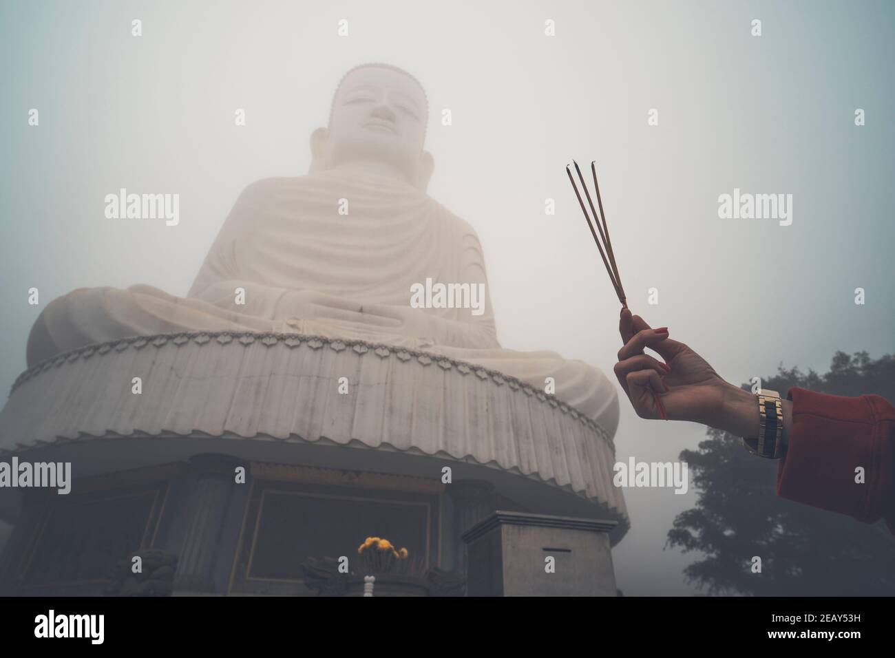 Incense woman hold hi-res stock photography and images - Alamy