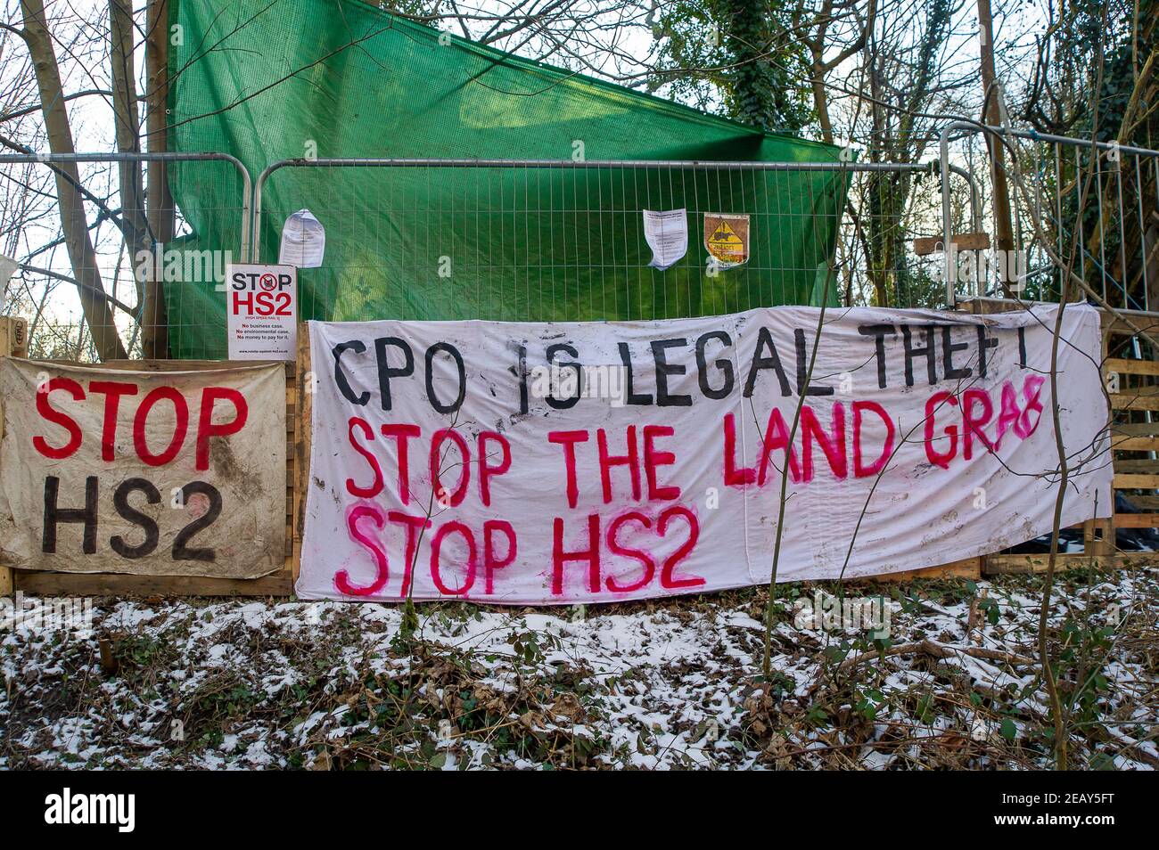 Anti Hs2 Graffiti High Resolution Stock Photography and Images - Alamy
