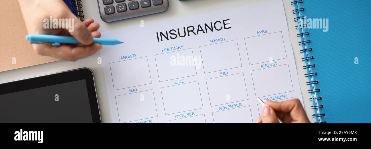Financial planning and insurance forecasting Stock Photo Alamy
