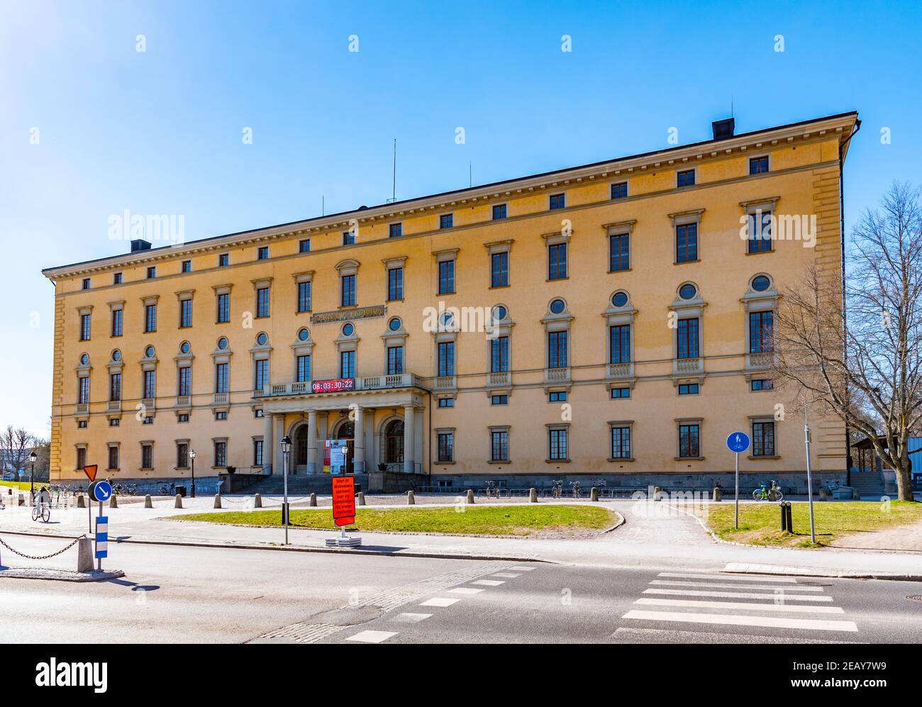 UPPSALA, SWEDEN, APRIL 22, 2019: Uppsala university library in Sweden Stock Photo