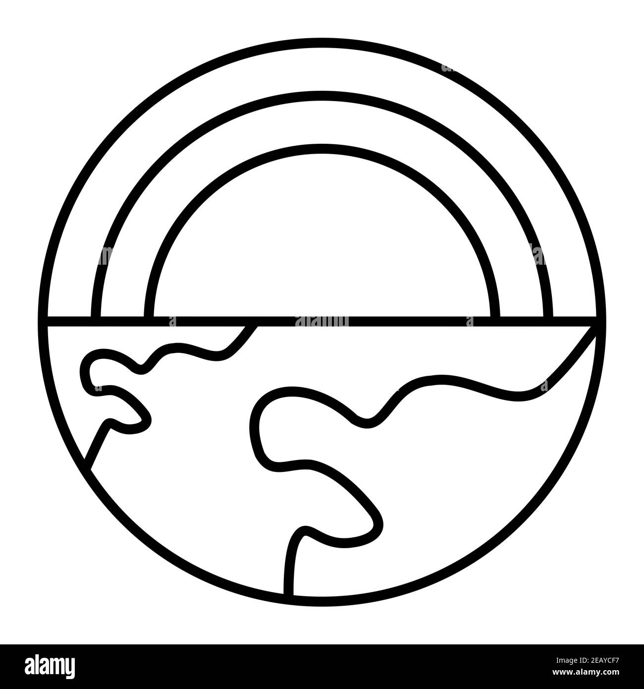 Parts Of The Earth Outline