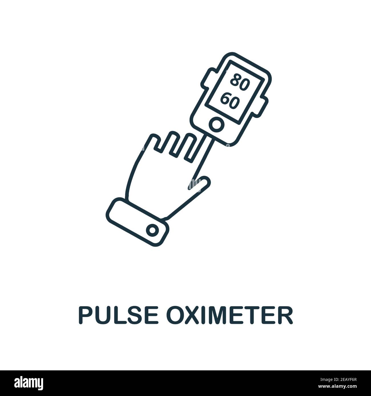 Pulse Oximeter icon. Simple element from digital health collection. Creative Pulse Oximeter icon