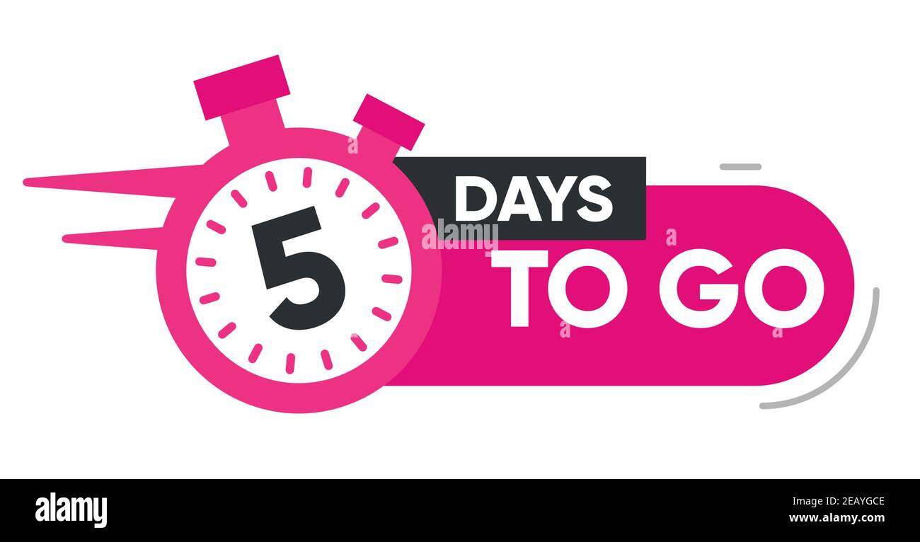 Five minute countdown Stock Vector Images Alamy