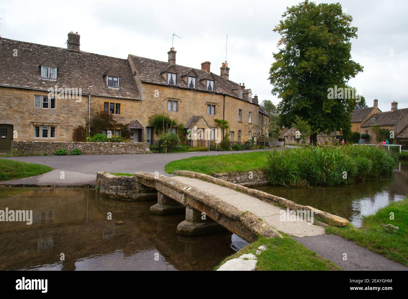 Lower Slaughter Village - Cotswolds, UK Stock Photo