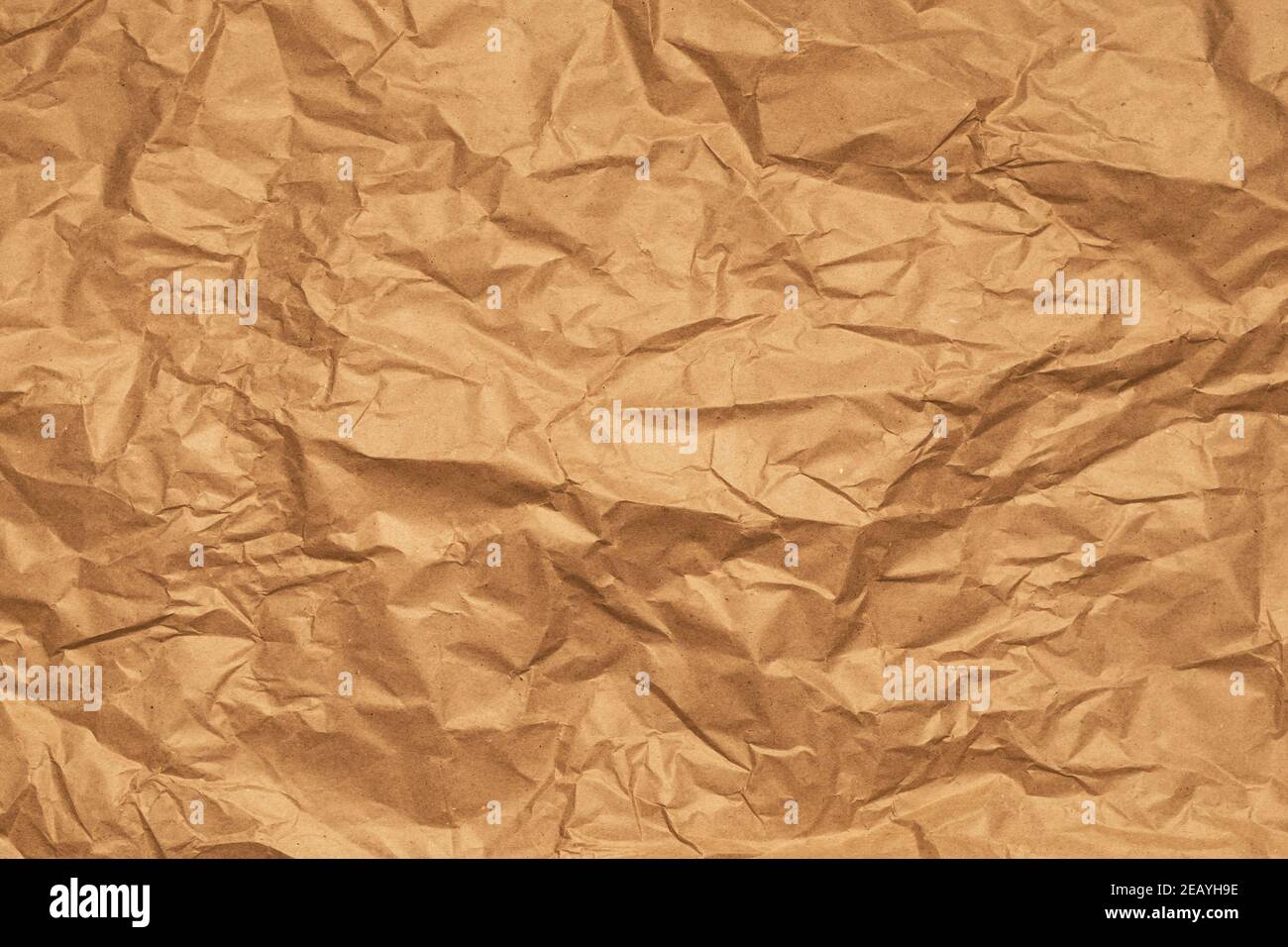 Crumpled Wrapping Paper Background. Horizontal banner Stock Photo