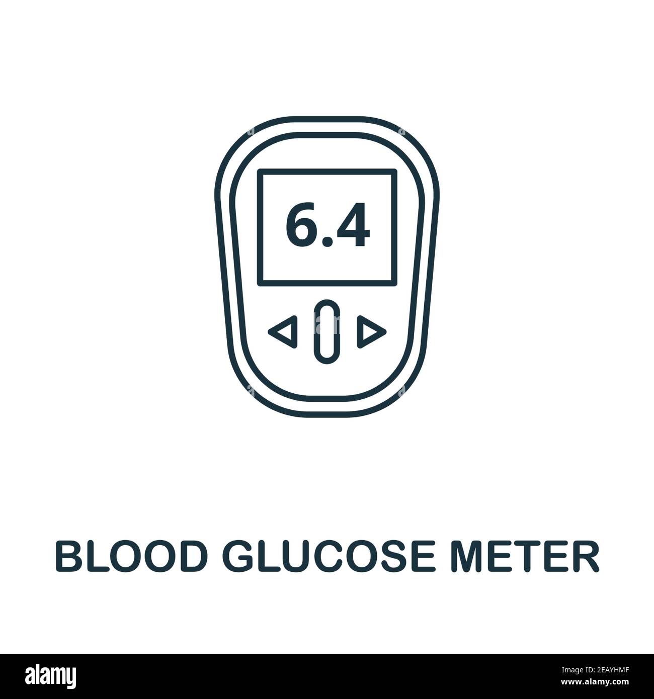 Blood Glucose Meter icon. Simple element from digital health collection.  Creative Blood Glucose Meter icon for web design, templates, infographics  and Stock Vector Image & Art - Alamy