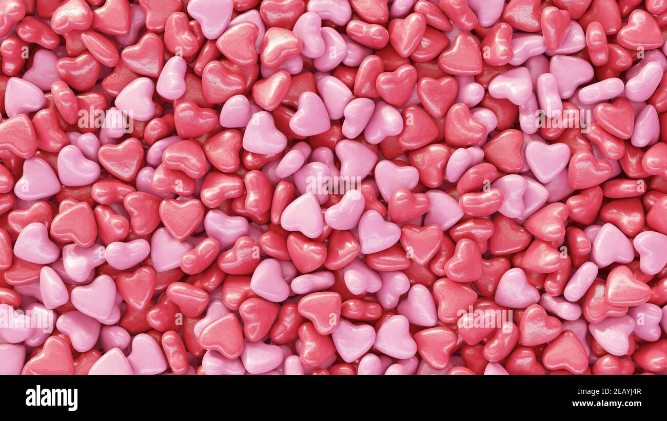Pile of candy hearts Stock Photo - Alamy