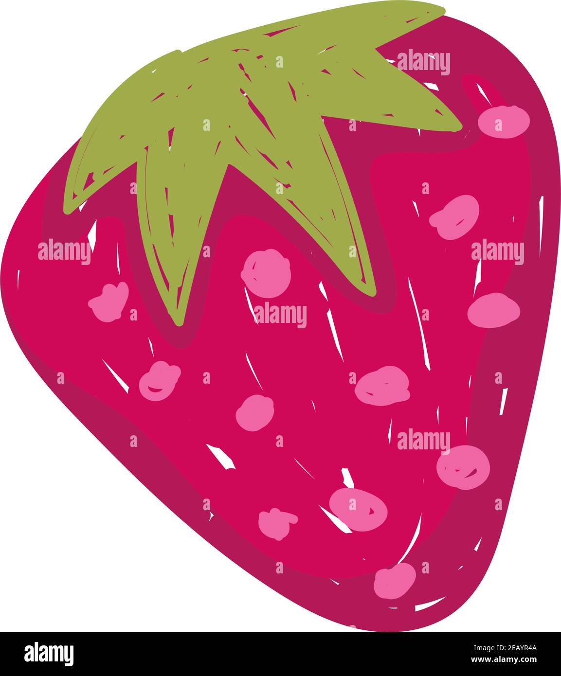 healthy food fresh fruit strawberry flat icon style vector illustration ...