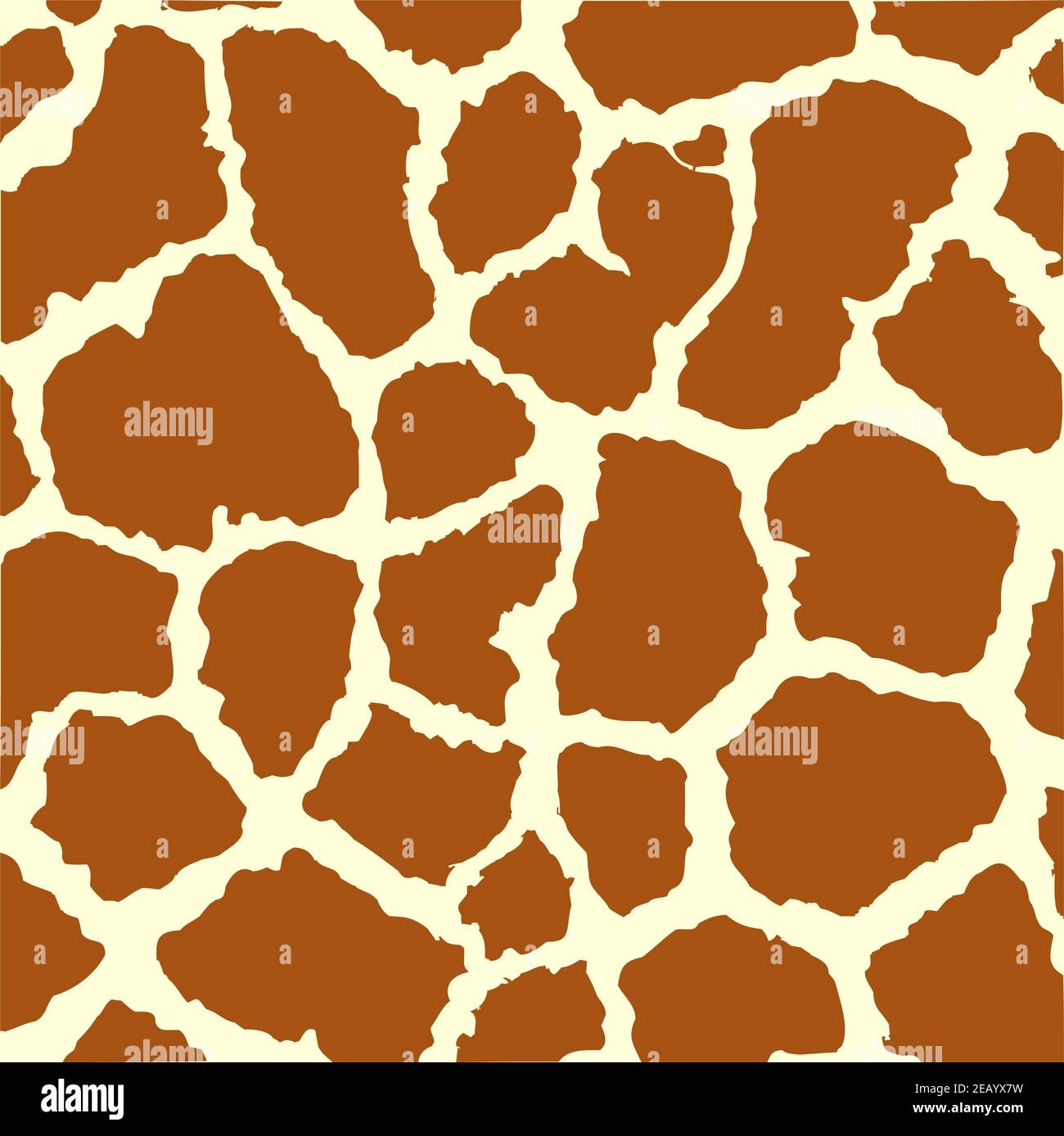 Seamless spotted Giraffe Skin Background. Vector illustration. Easy editable layered vector illustration. Wild Animals. Stock Vector