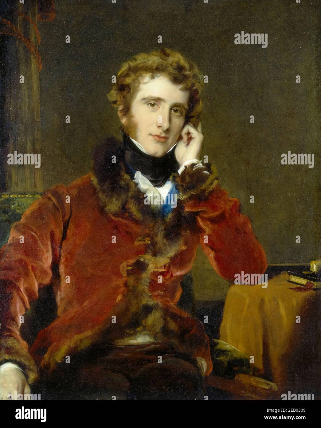 Sir Thomas Lawrence, George James Welbore Agar-Ellis, (1797-1833) later 1st Lord Dover, portrait painting, 1823-1824 Stock Photo