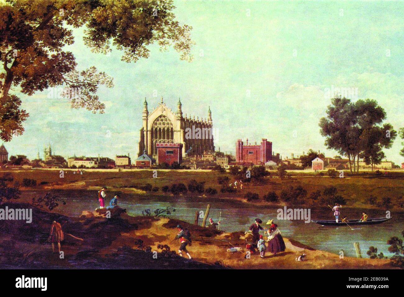 Eton College 1730 Stock Photo
