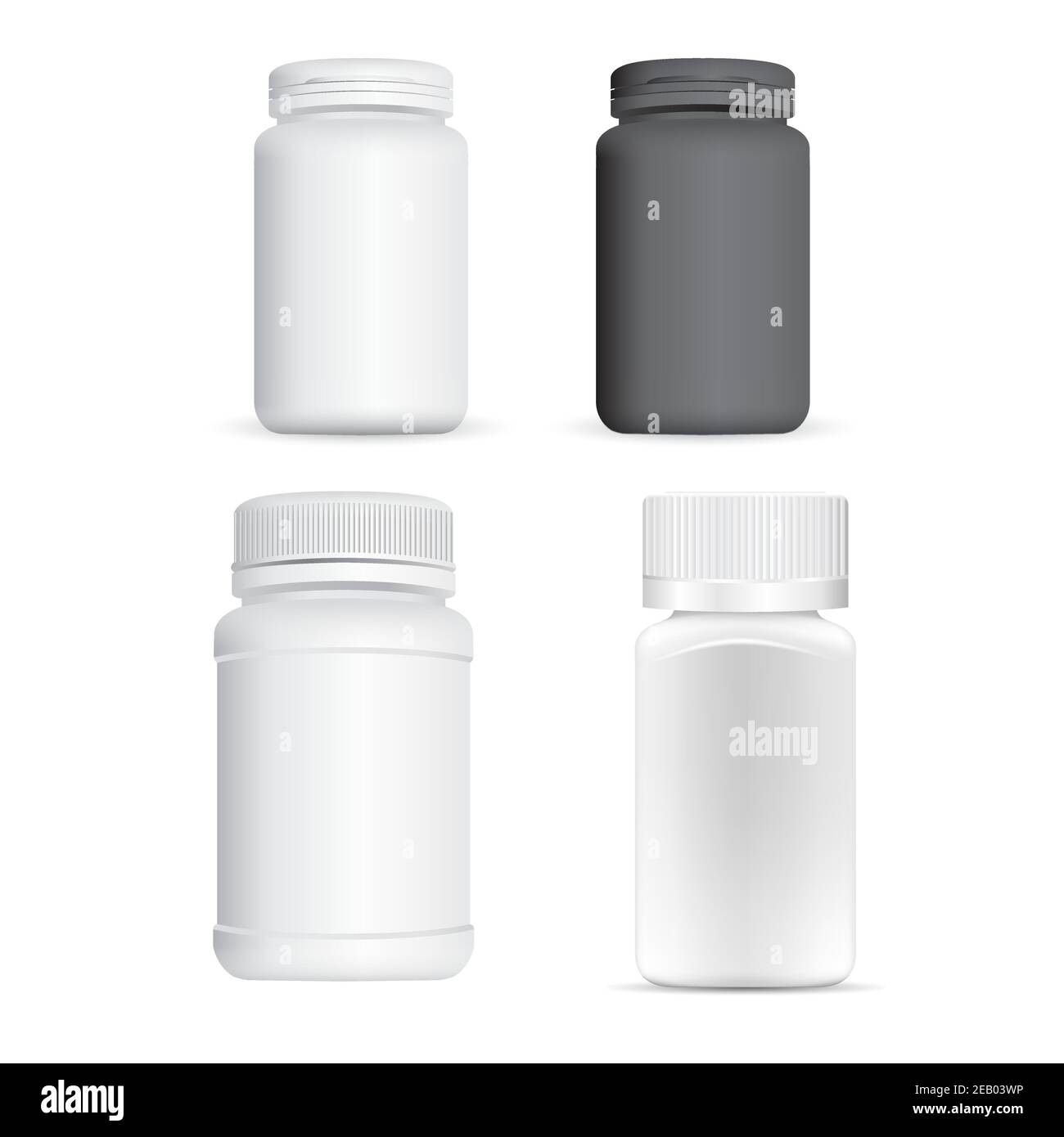 Plastic pill bottle. White supplement jar, 3d container blank. Medicine  tablet pharmaceutical packaging mockup. Prescription capsule, aspirin drug  jar Stock Vector Image & Art - Alamy