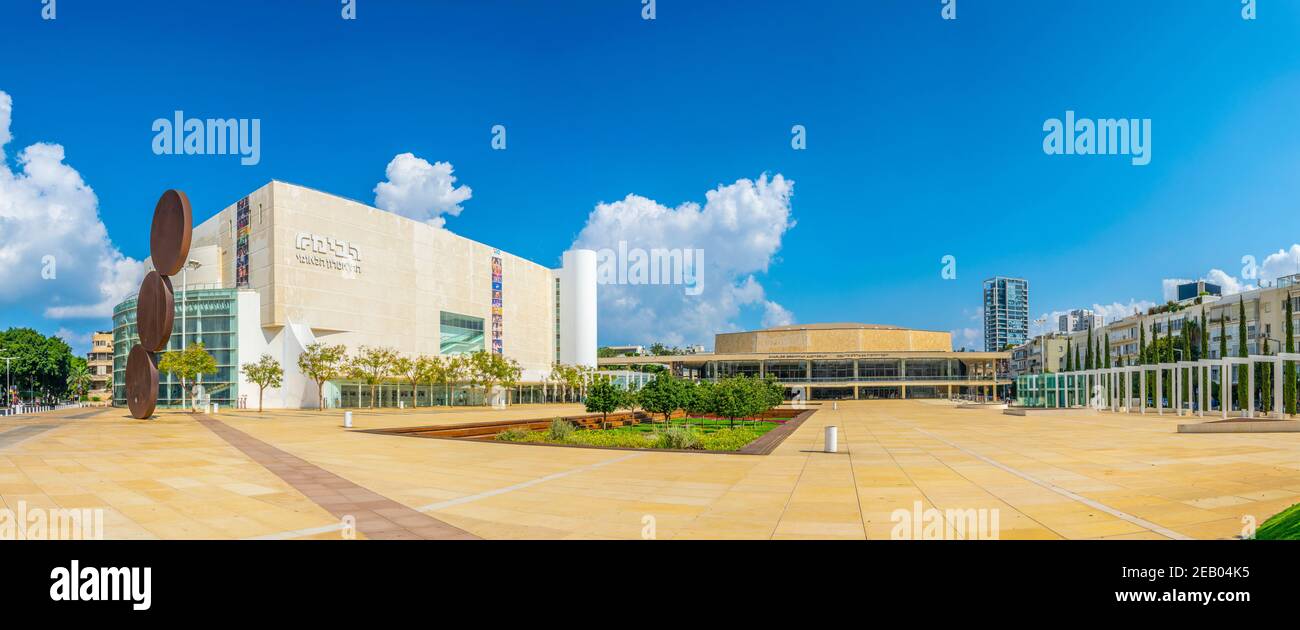 TEL AVIV, ISRAEL, SEPTEMBER 10, 2018: Charles Bronfman auditorium in the center of Tel Aviv, Israel Stock Photo