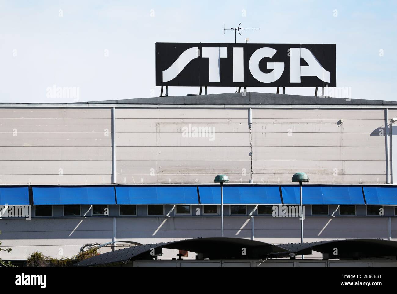 TRANÅS, SWEDEN- 15 MAY 2019: Stiga company in Tranås. Stiga is a Swedish  brand that is known for lawn mowers, table tennis products, table hockey  games and Snowracers Stock Photo - Alamy