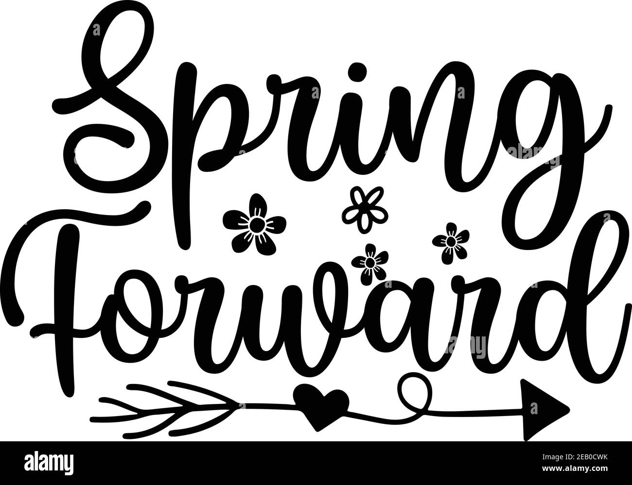 Spring Forward, Spring Vector File Stock Vector Image & Art - Alamy