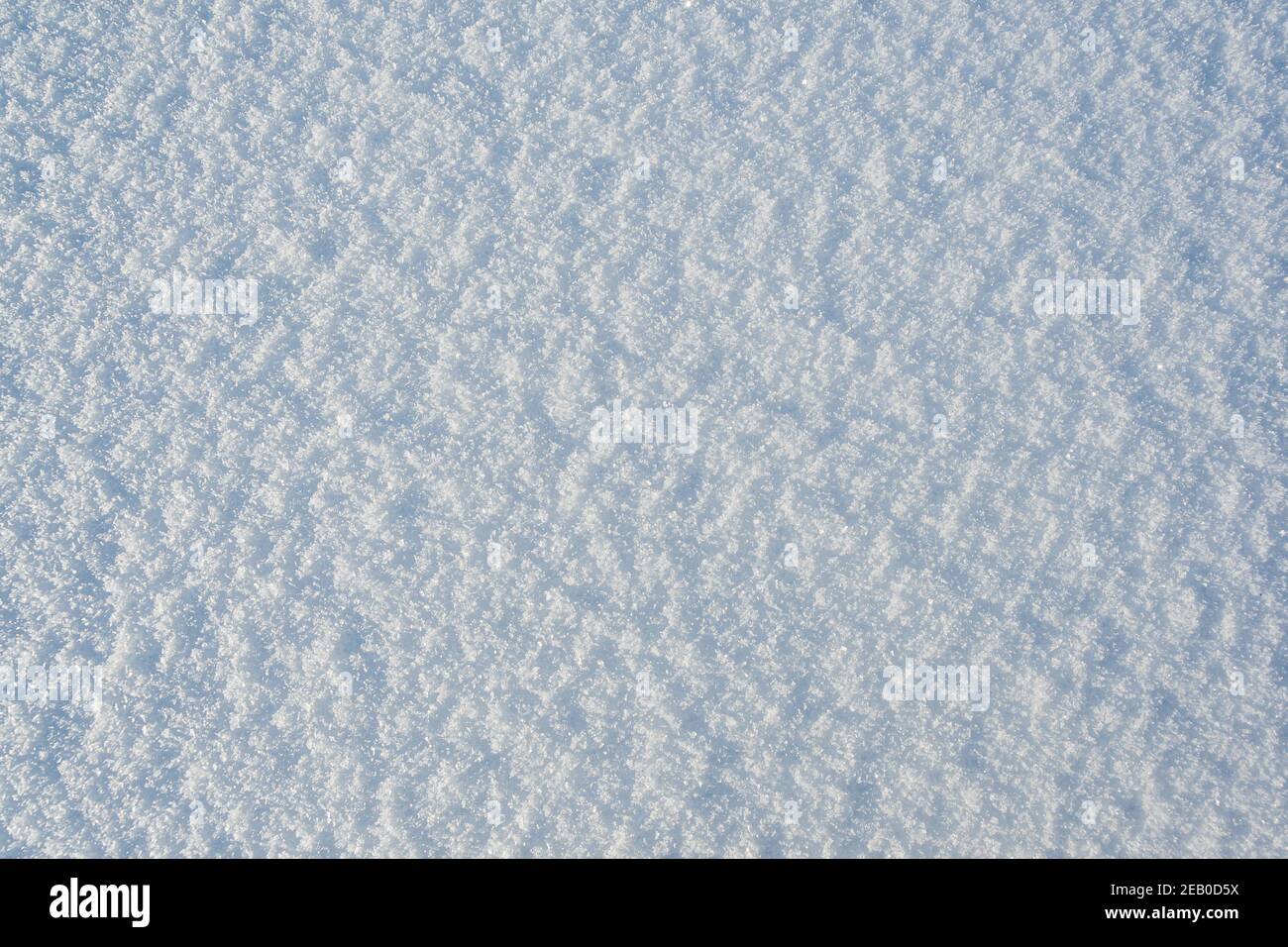 Fresh white snow and frost background structure Stock Photo