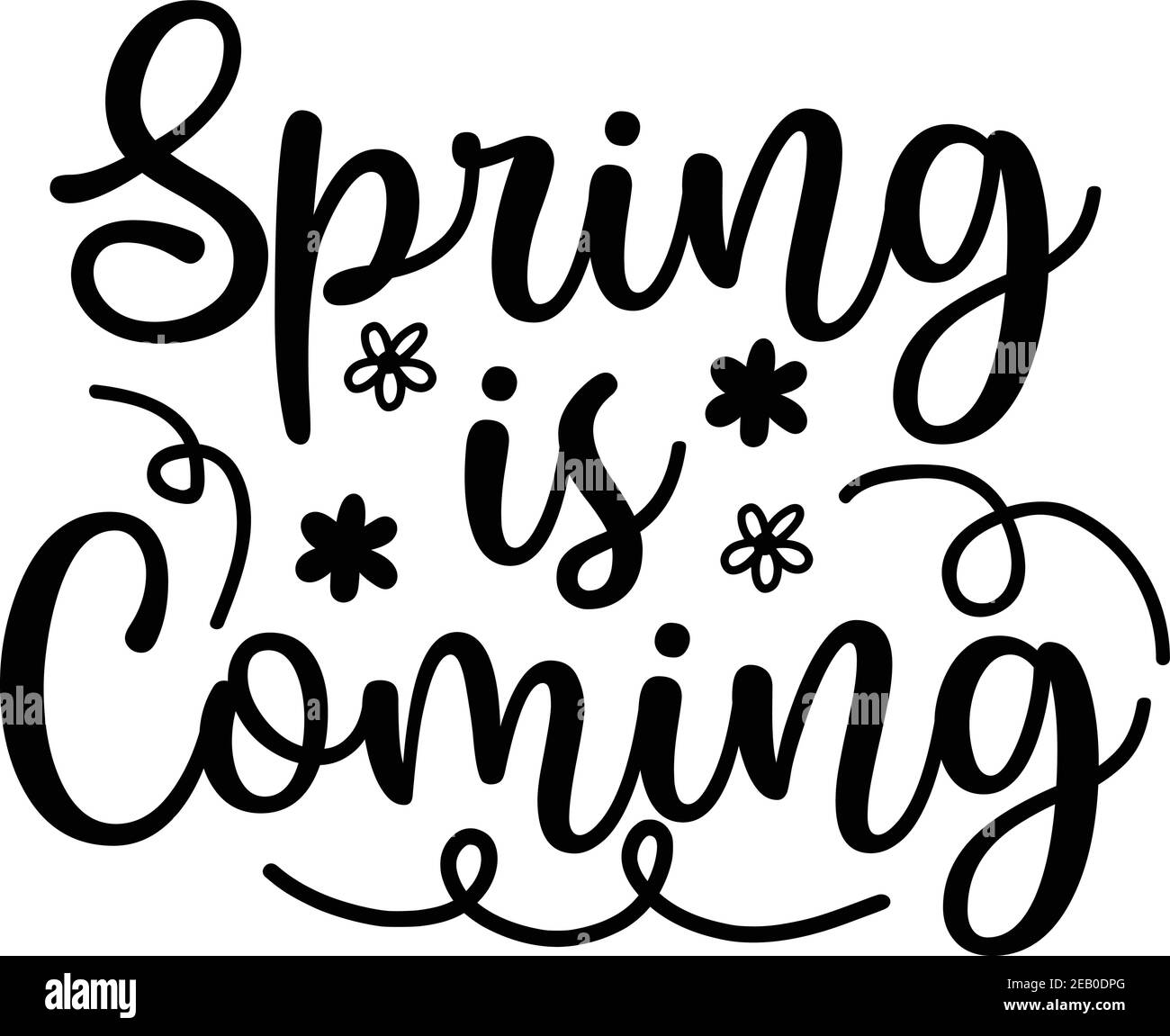 Spring is coming vector file stock vector image art alamy
