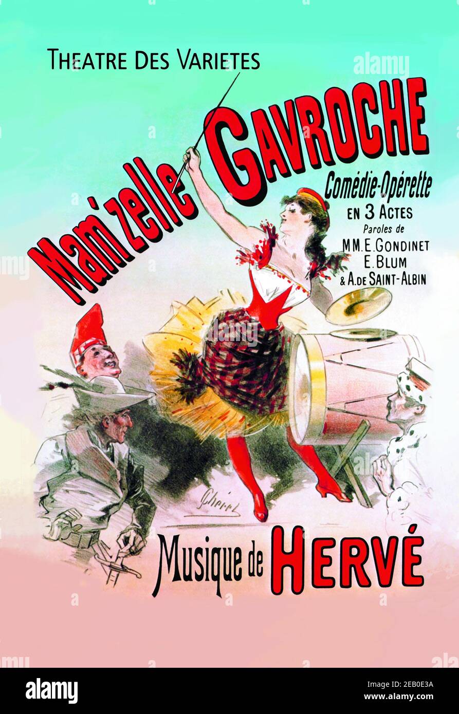 Mam'zelle Gavroche Comedie-Operette 1885 Stock Photo