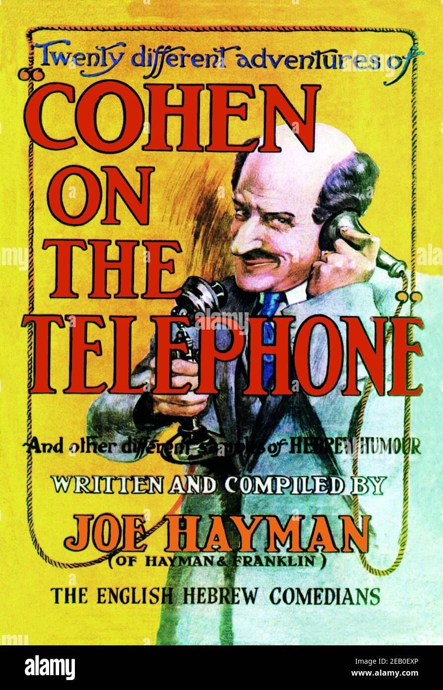 Cohen on the Telephone 1927 Stock Photo