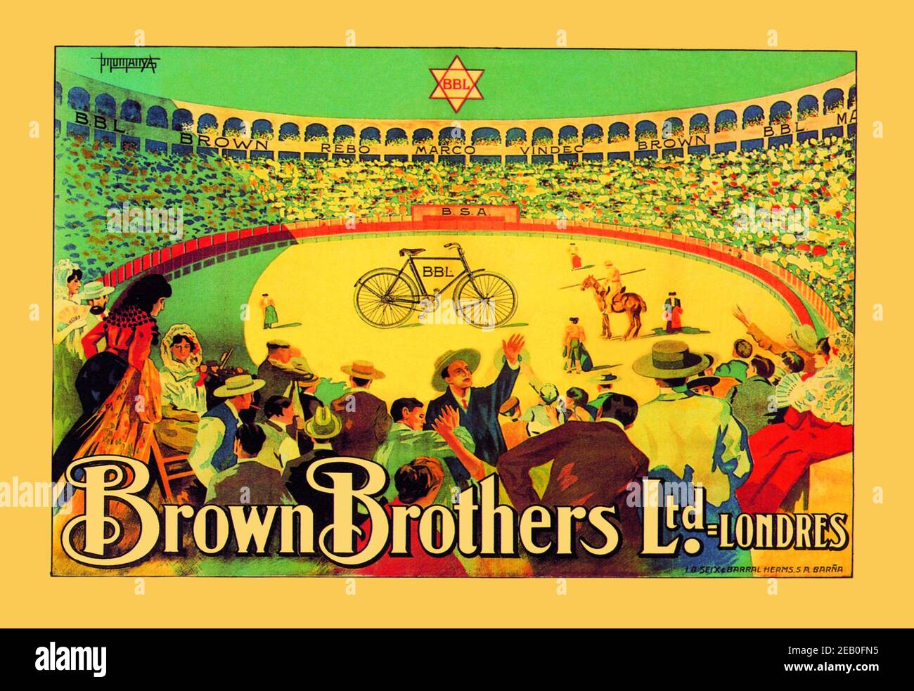 Brown Brothers Bicycles 1930 Stock Photo Alamy