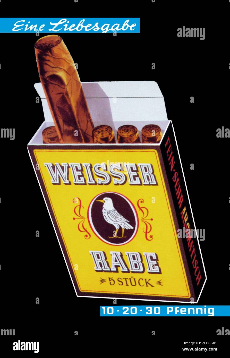 Weisser Rabe Cigars Stock Photo - Alamy