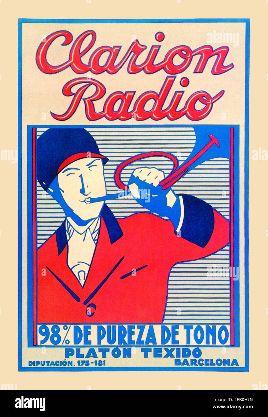 Clarion Radio 1935 Stock Photo Alamy